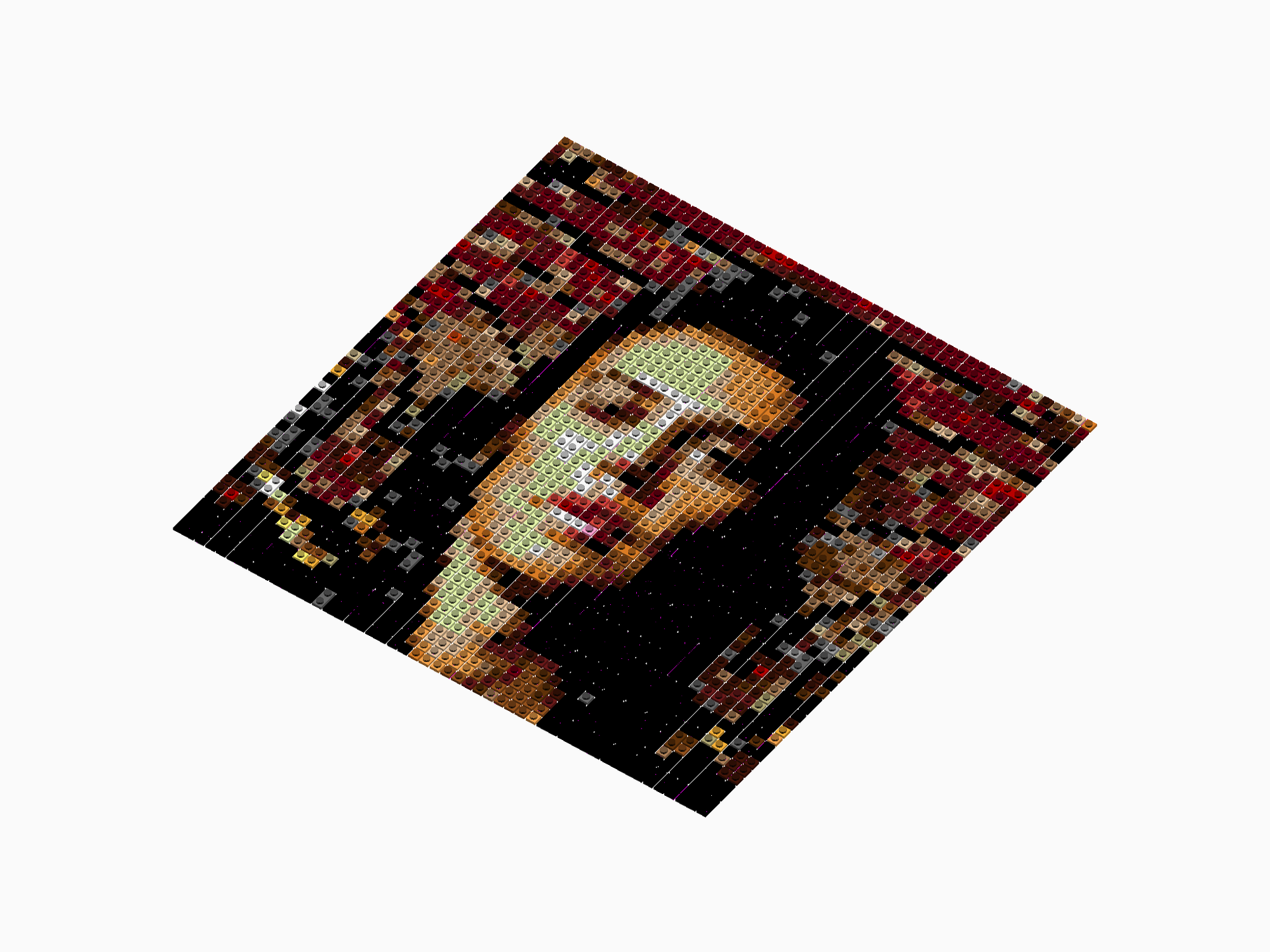 Custom Brick Mosaic