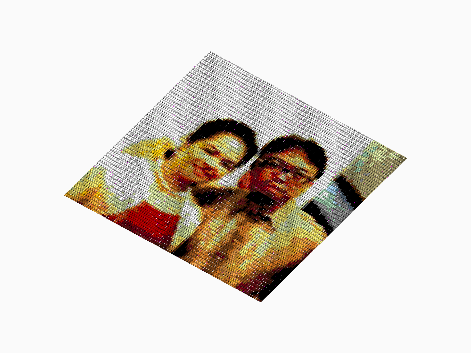 Custom Brick Mosaic