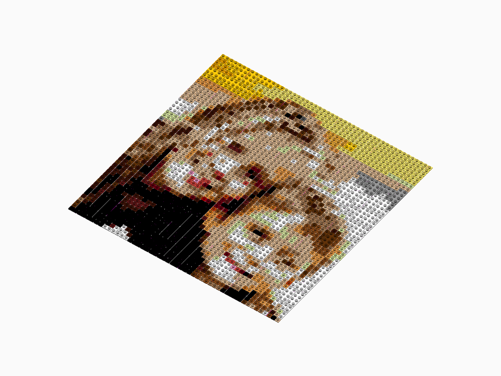 Custom Brick Mosaic