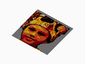 Custom Brick Mosaic