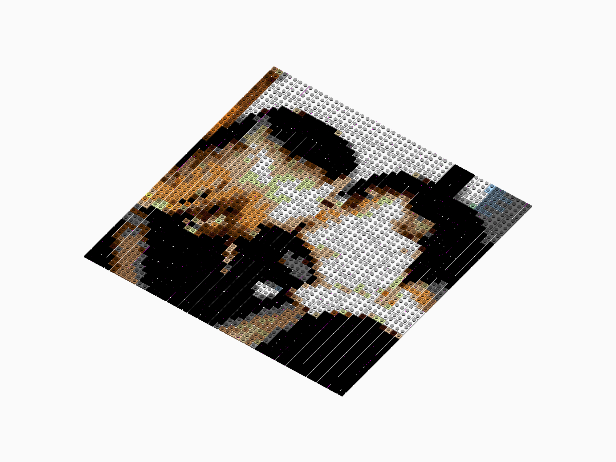 Custom Brick Mosaic