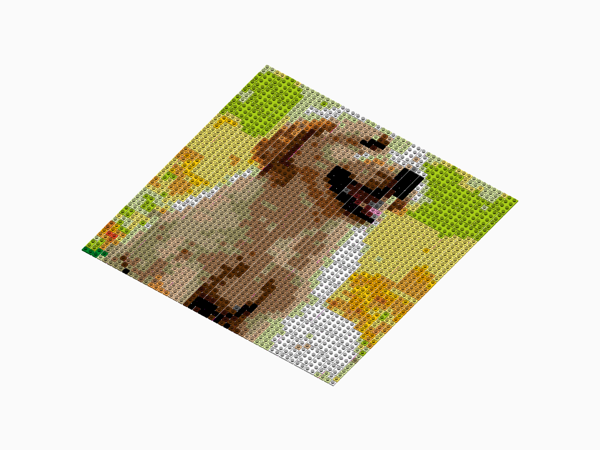 Custom Brick Mosaic
