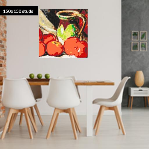 150*150studs, 120*120cm, 47.25*47.25inch