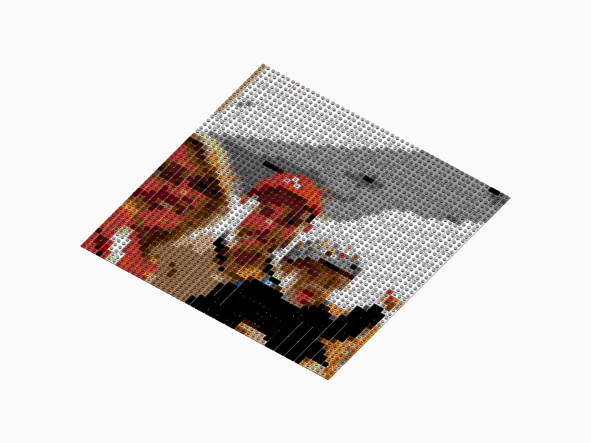 Custom Brick Mosaic