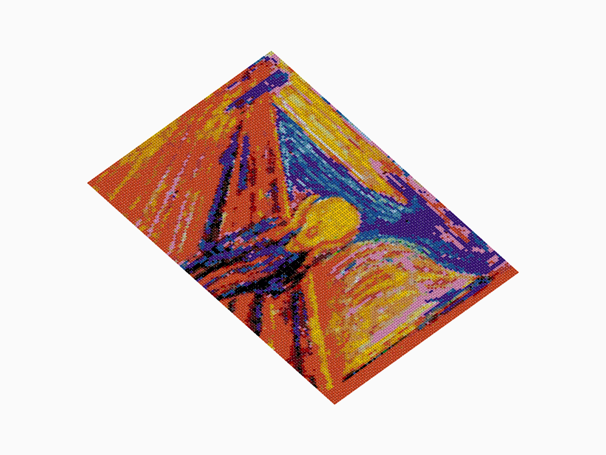 Custom Brick Mosaic
