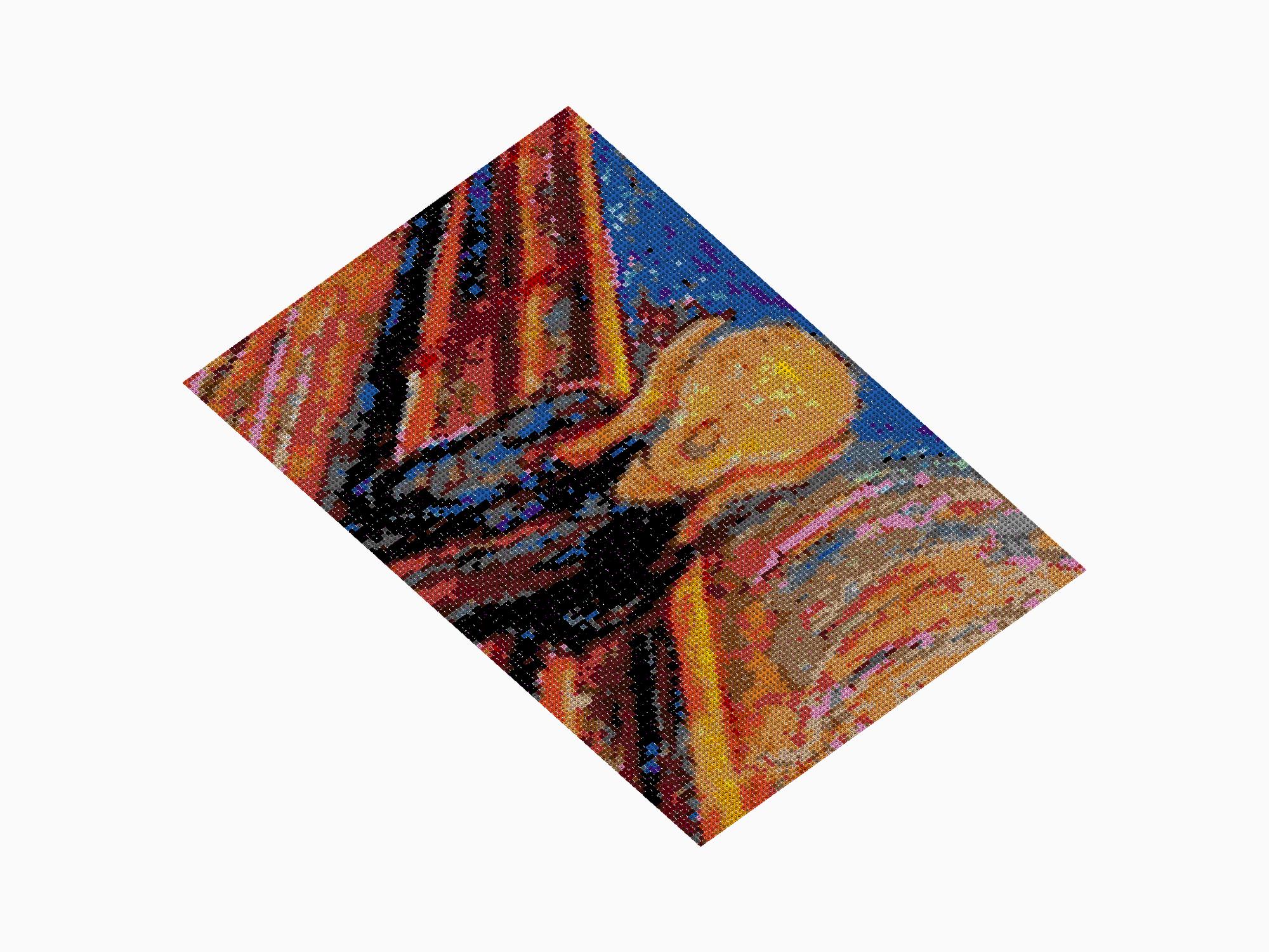 Custom Brick Mosaic