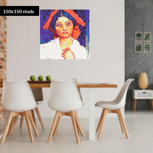 150*150studs, 120*120cm, 47.25*47.25inch