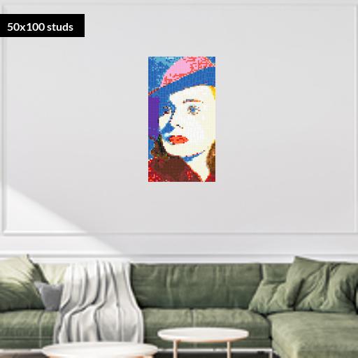 50*100studs, 40*80cm, 15.75*31.5inch