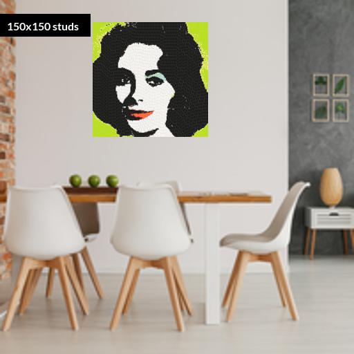 150*150studs, 120*120cm, 47.25*47.25inch