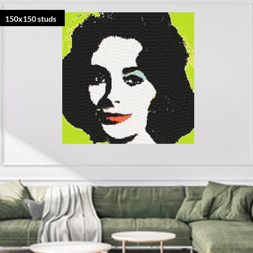 150*150studs, 120*120cm, 47.25*47.25inch