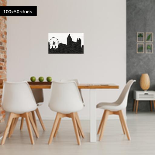 100*50studs, 80*40cm, 31.5*15.75inch