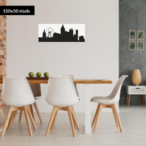 150*50studs, 120*40cm, 47.25*15.75inch