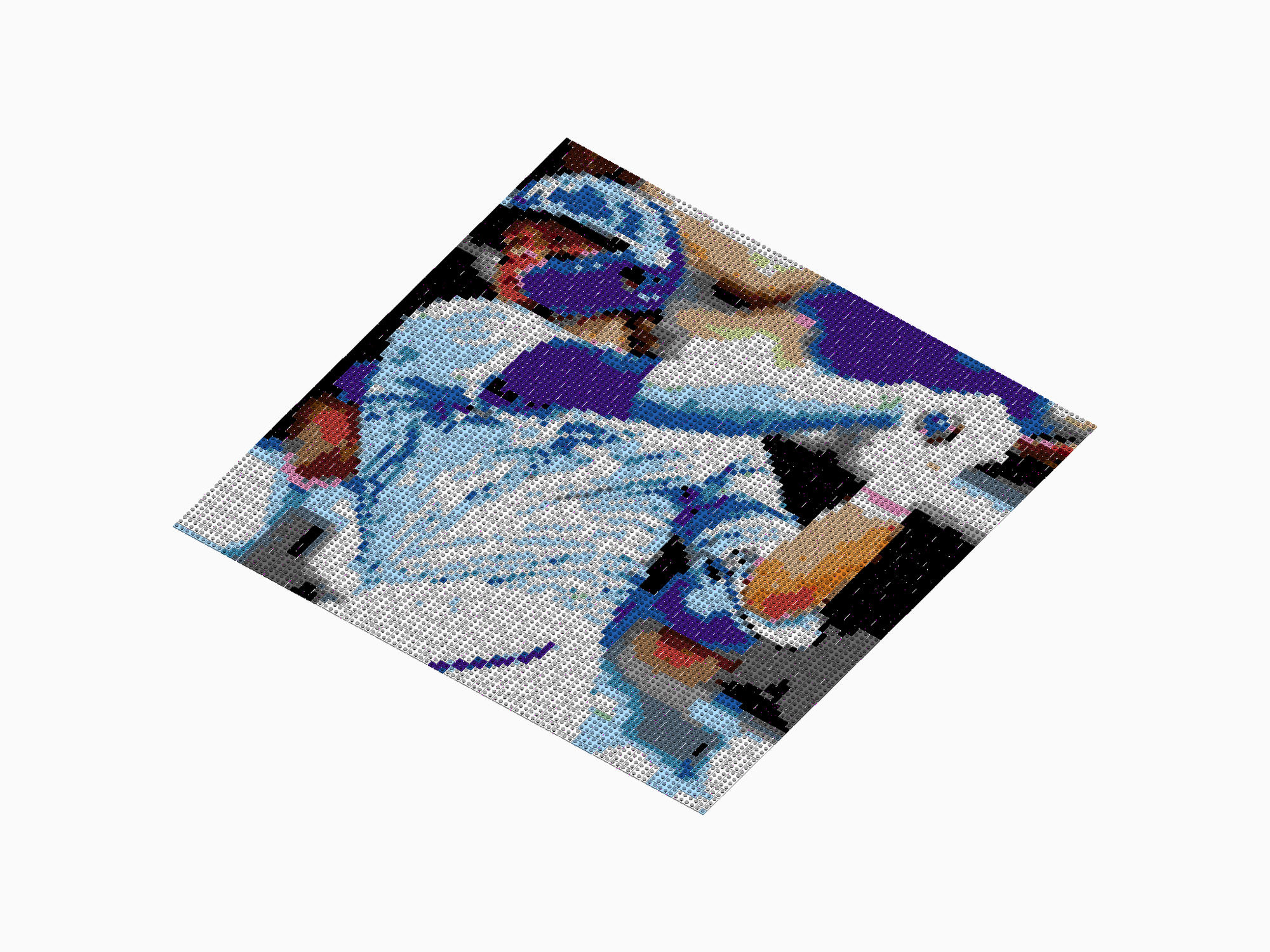 Custom Brick Mosaic