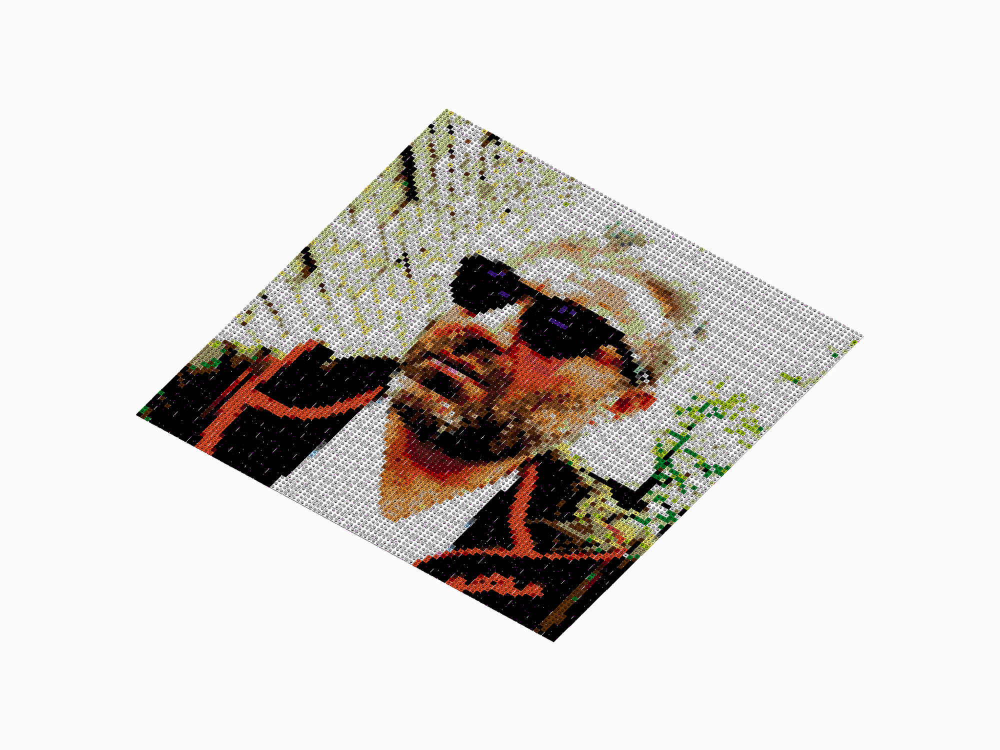 Custom Brick Mosaic