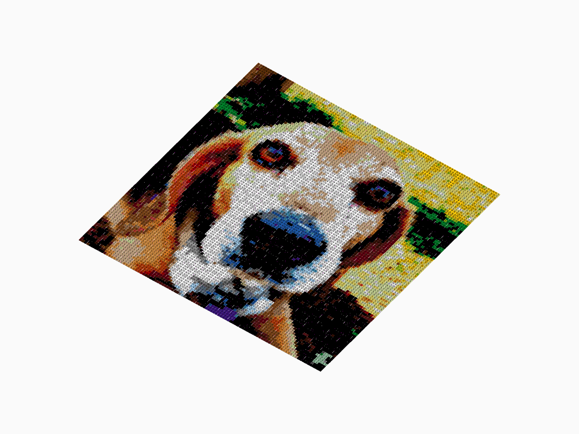 Custom Brick Mosaic