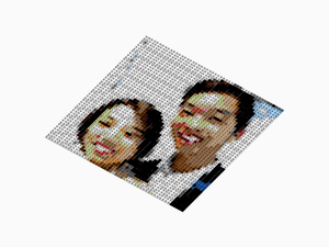 Custom Brick Mosaic