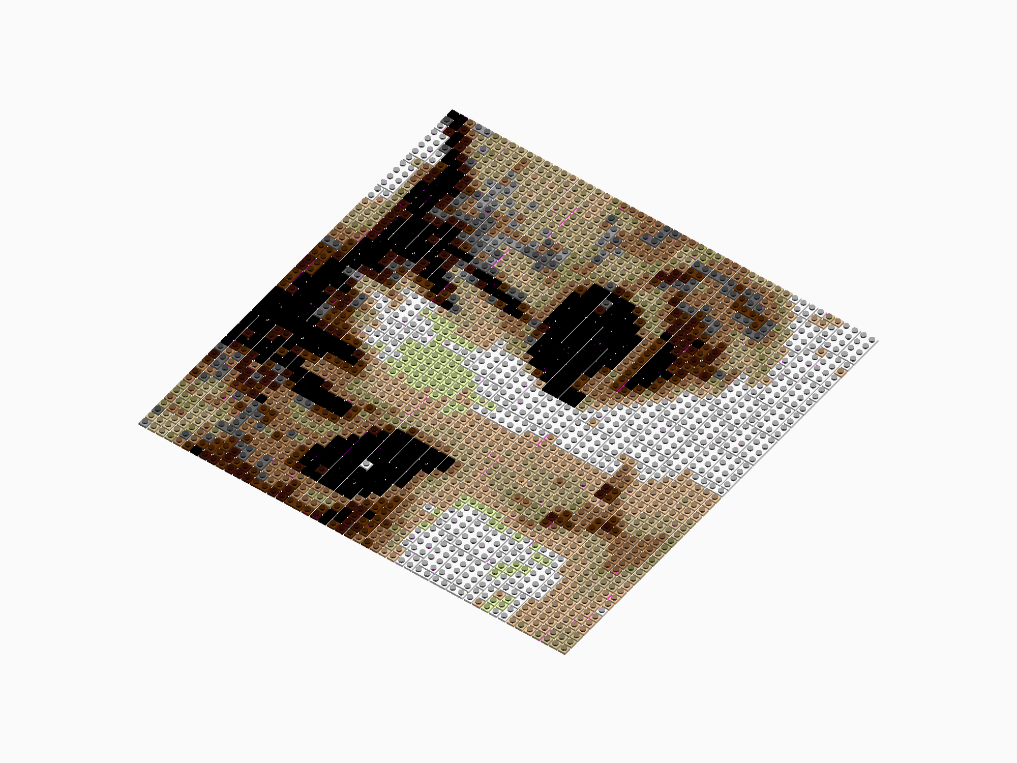 Custom Brick Mosaic