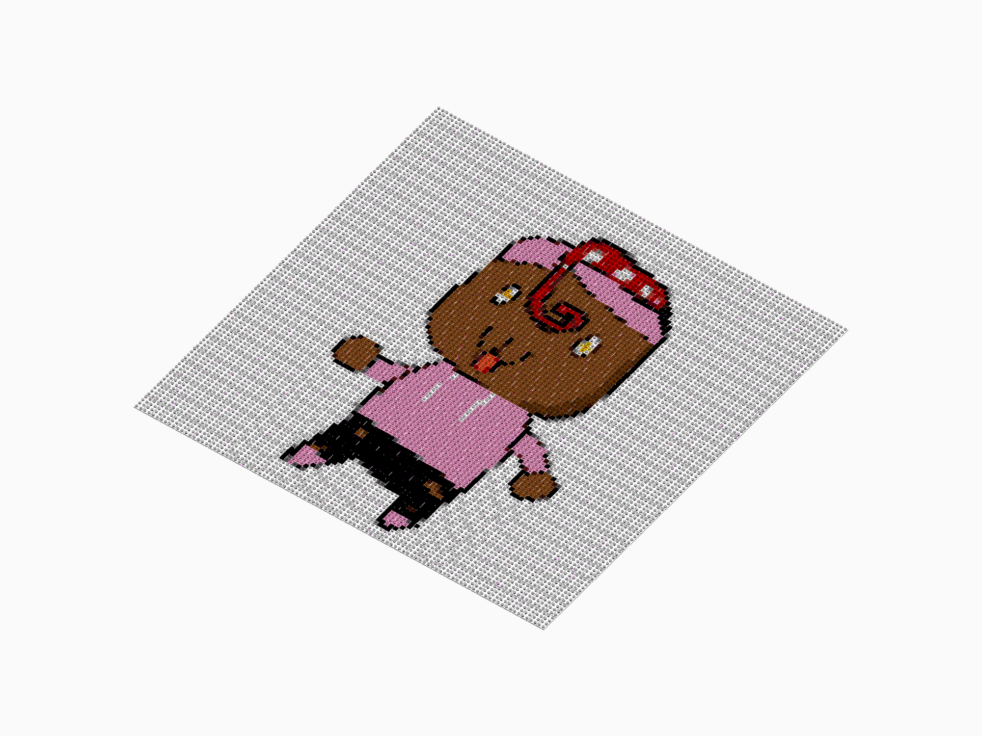 Custom Brick Mosaic