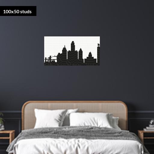 100*50studs, 80*40cm, 31.5*15.75inch