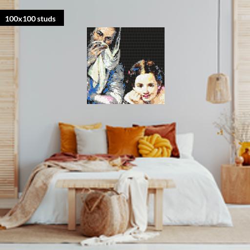 100*100studs, 80*80cm, 31.5*31.5inch