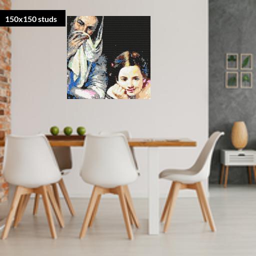 150*150studs, 120*120cm, 47.25*47.25inch