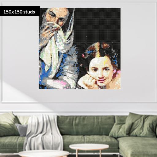 150*150studs, 120*120cm, 47.25*47.25inch