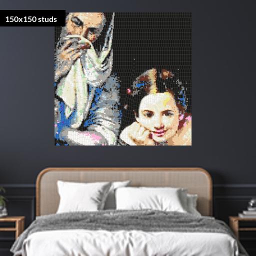 150*150studs, 120*120cm, 47.25*47.25inch
