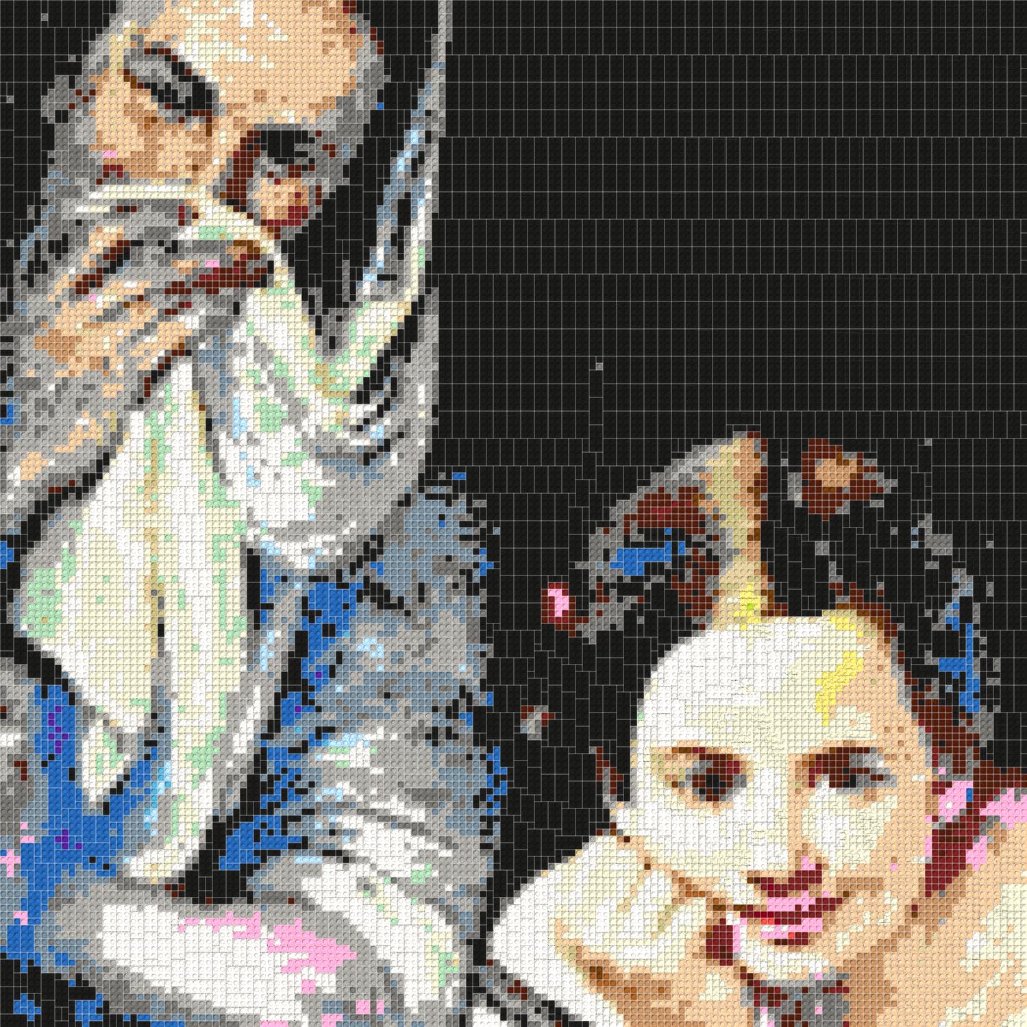 150*150studs, 120*120cm, 47.25*47.25inch