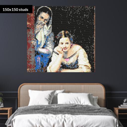 150*150studs, 120*120cm, 47.25*47.25inch