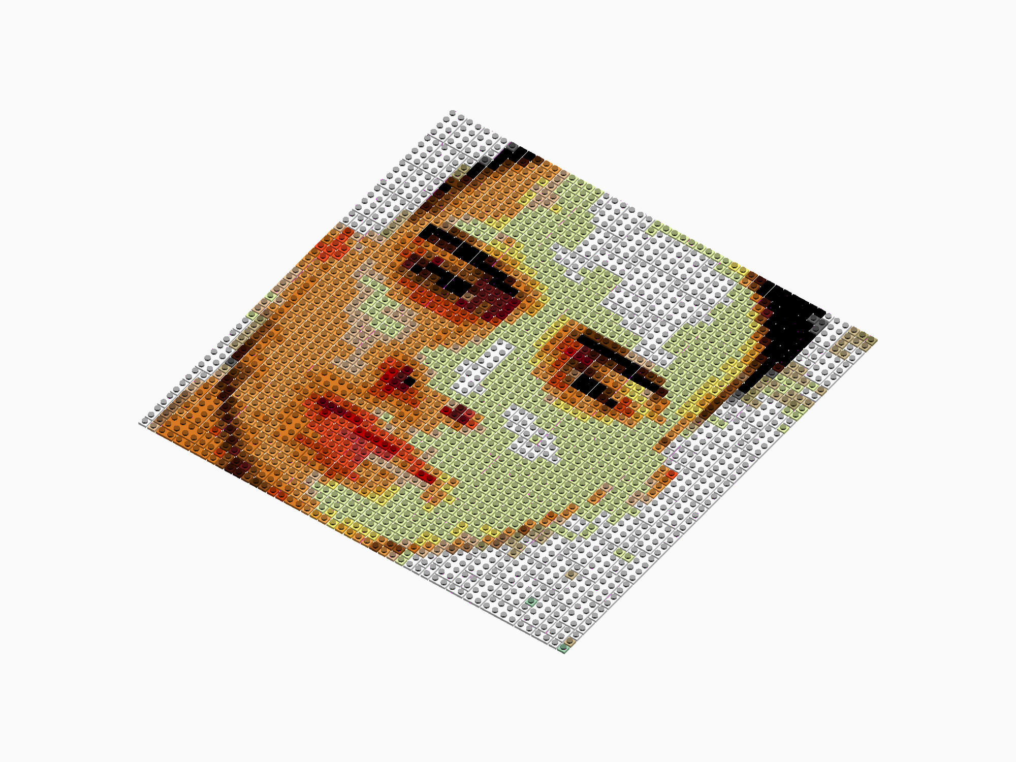 Custom Brick Mosaic