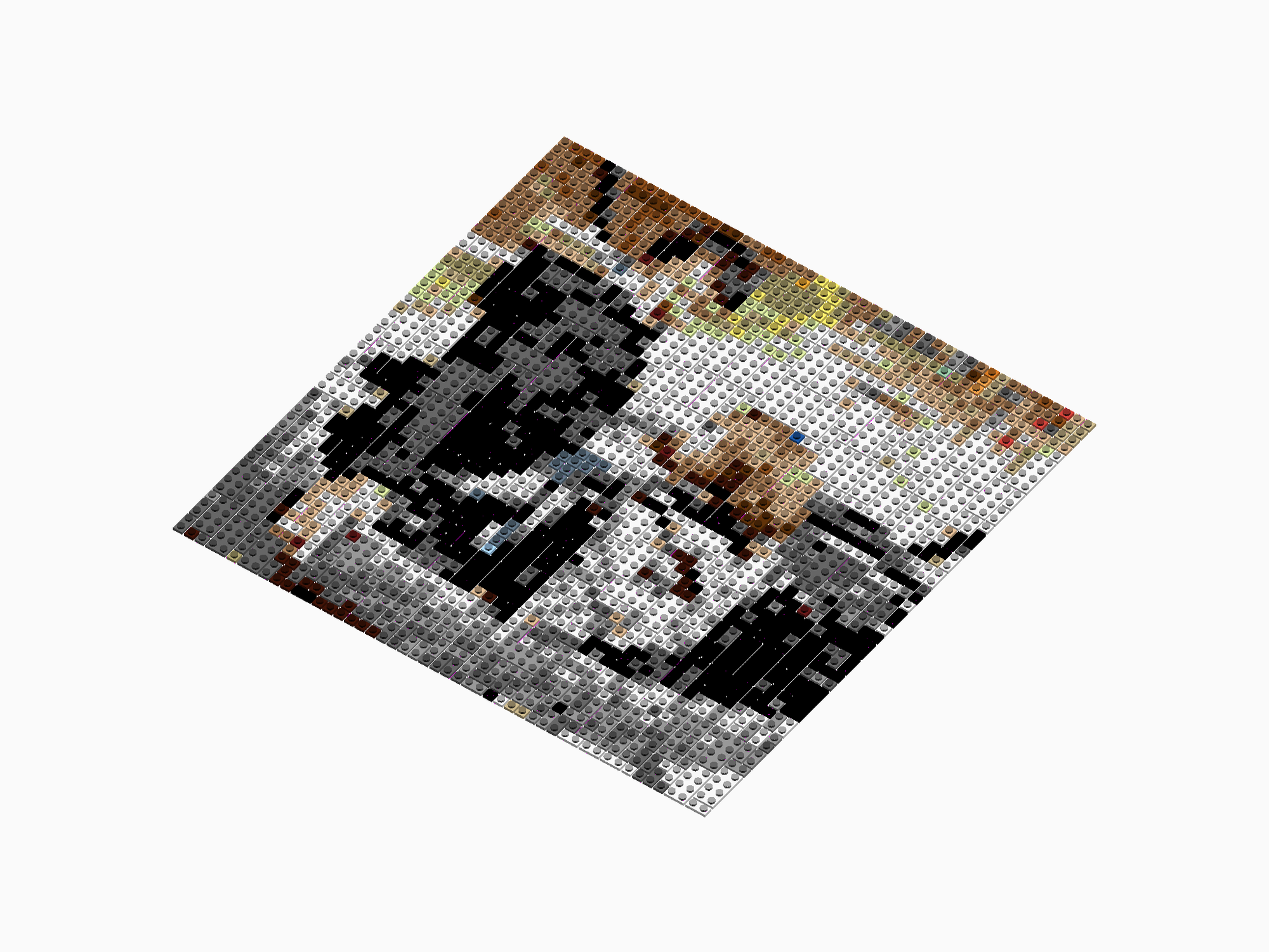 Custom Brick Mosaic