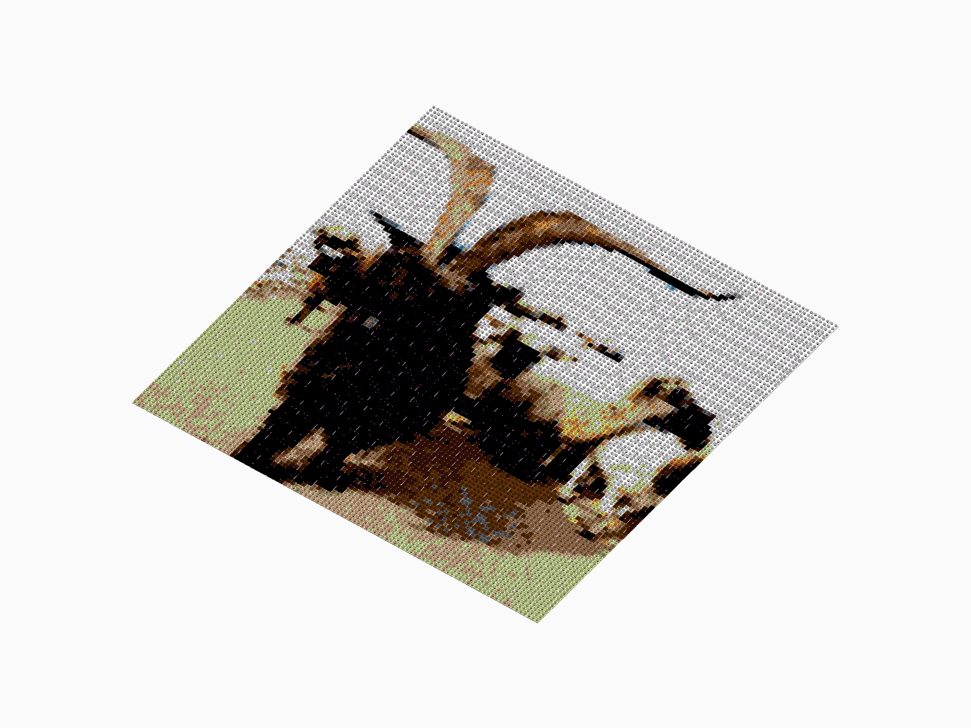 Custom Brick Mosaic