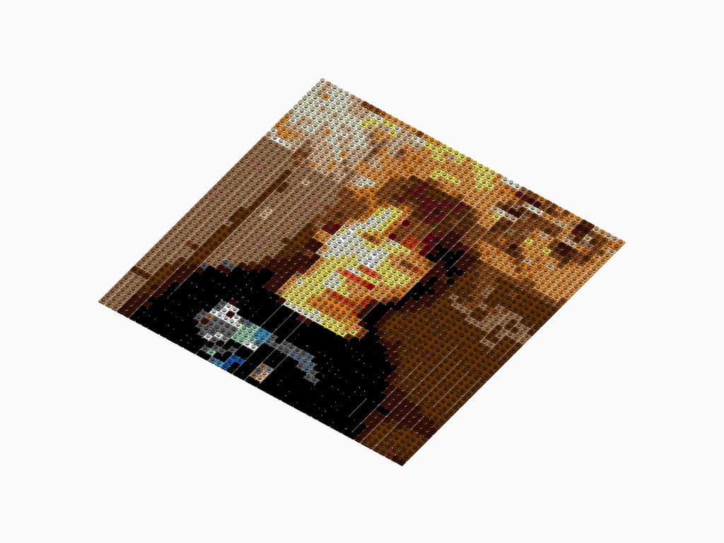 Custom Brick Mosaic