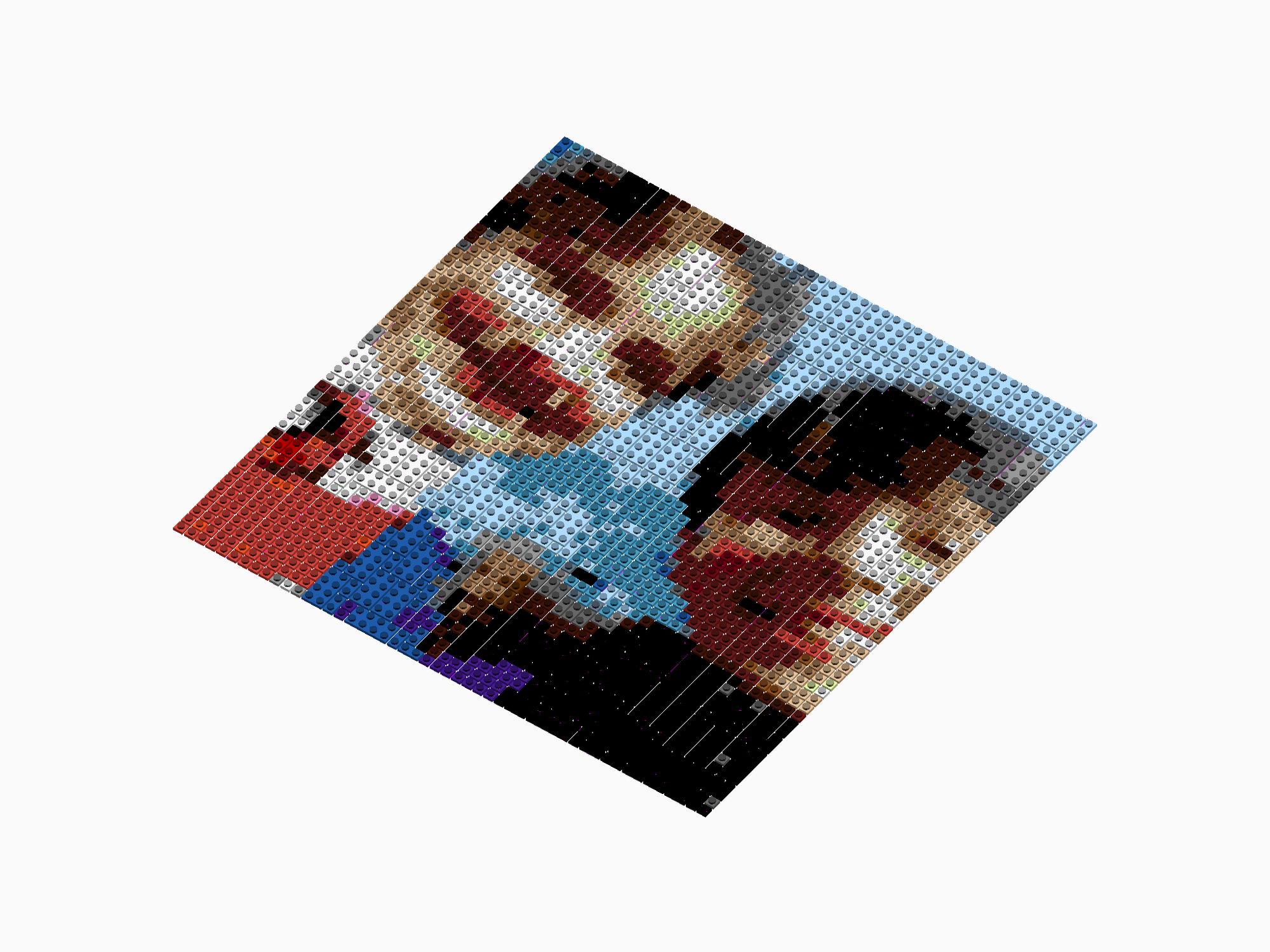 Custom Brick Mosaic