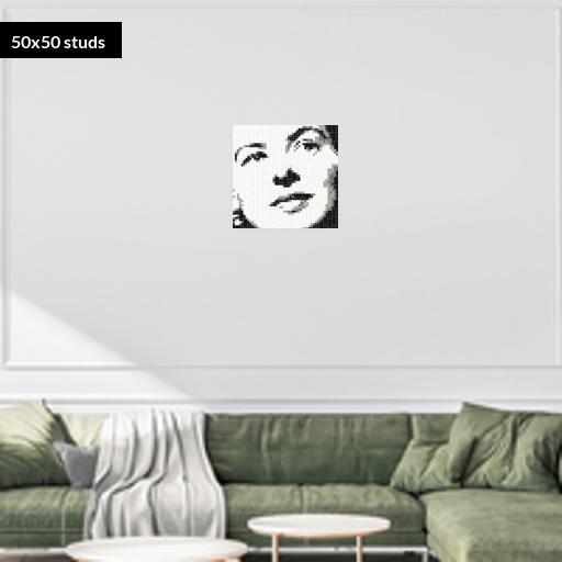 50*50studs, 40*40cm, 15.75*15.75inch
