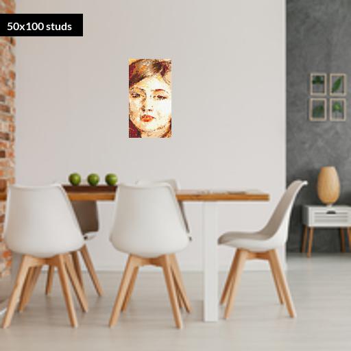 50*100studs, 40*80cm, 15.75*31.5inch