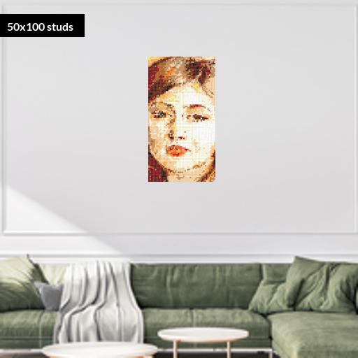 50*100studs, 40*80cm, 15.75*31.5inch