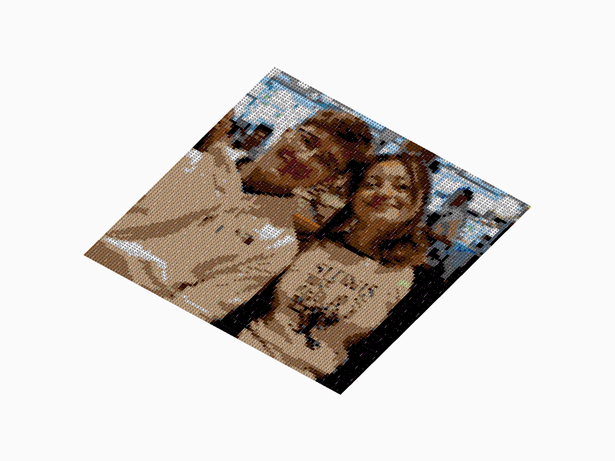 Custom Brick Mosaic