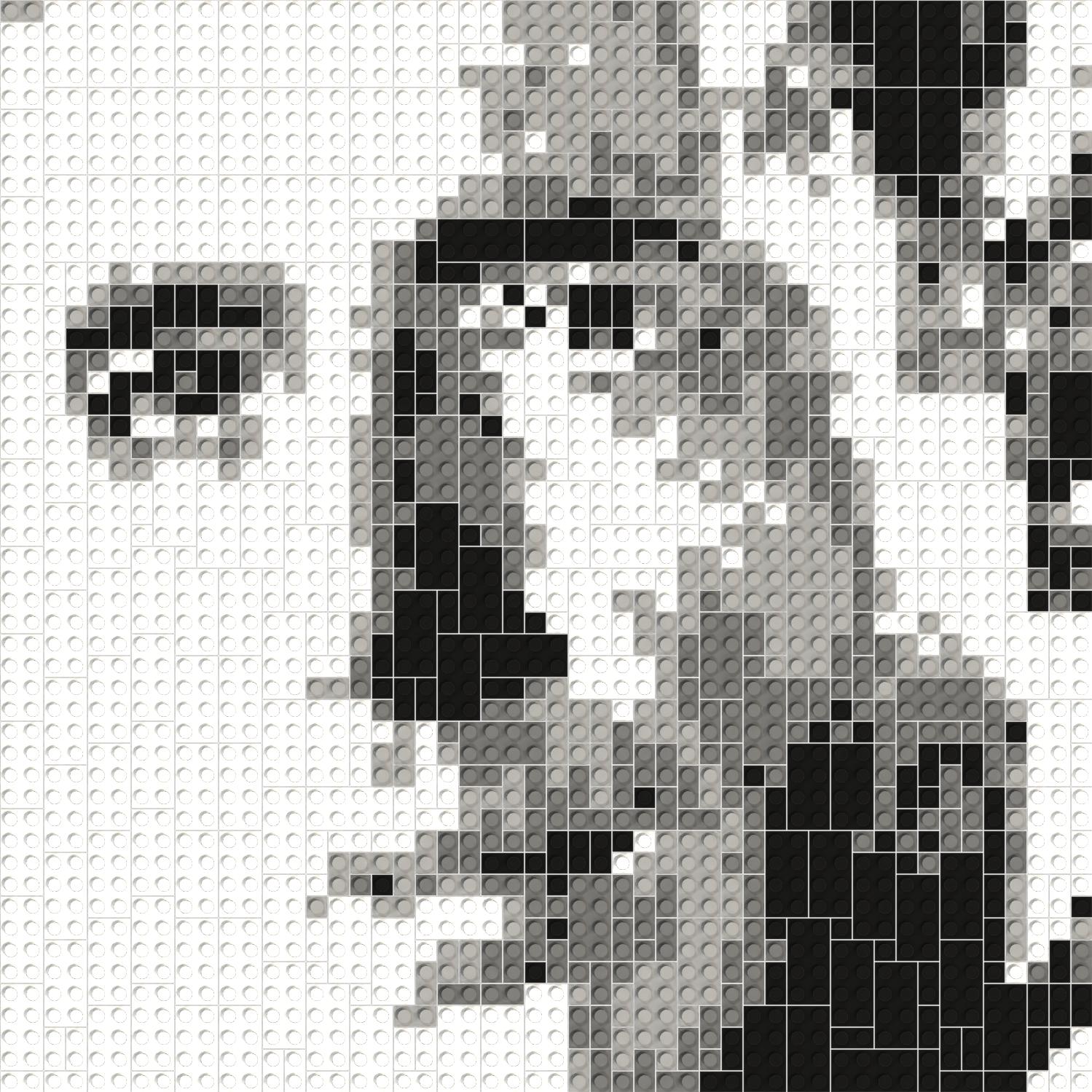 50*50studs, 40*40cm, 15.75*15.75inch