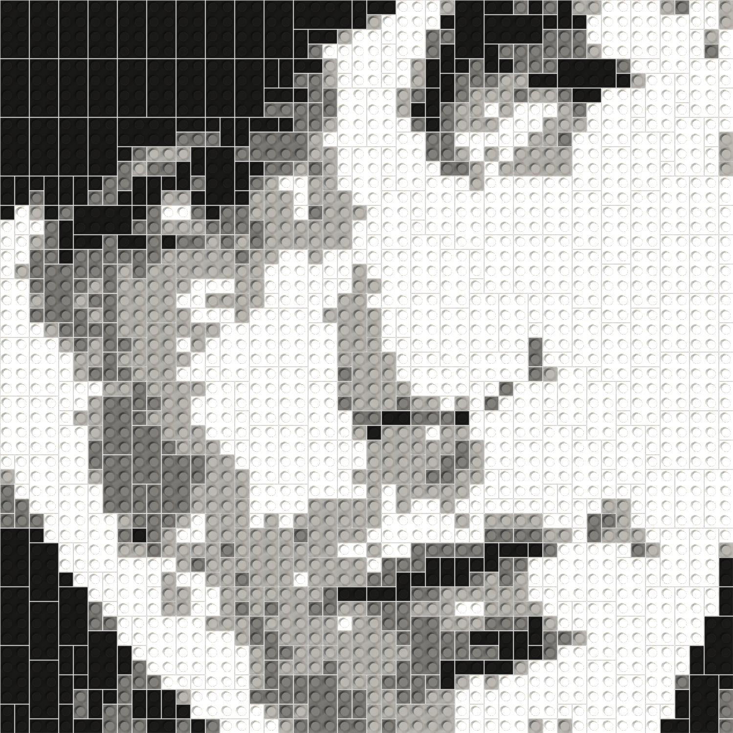 50*50studs, 40*40cm, 15.75*15.75inch