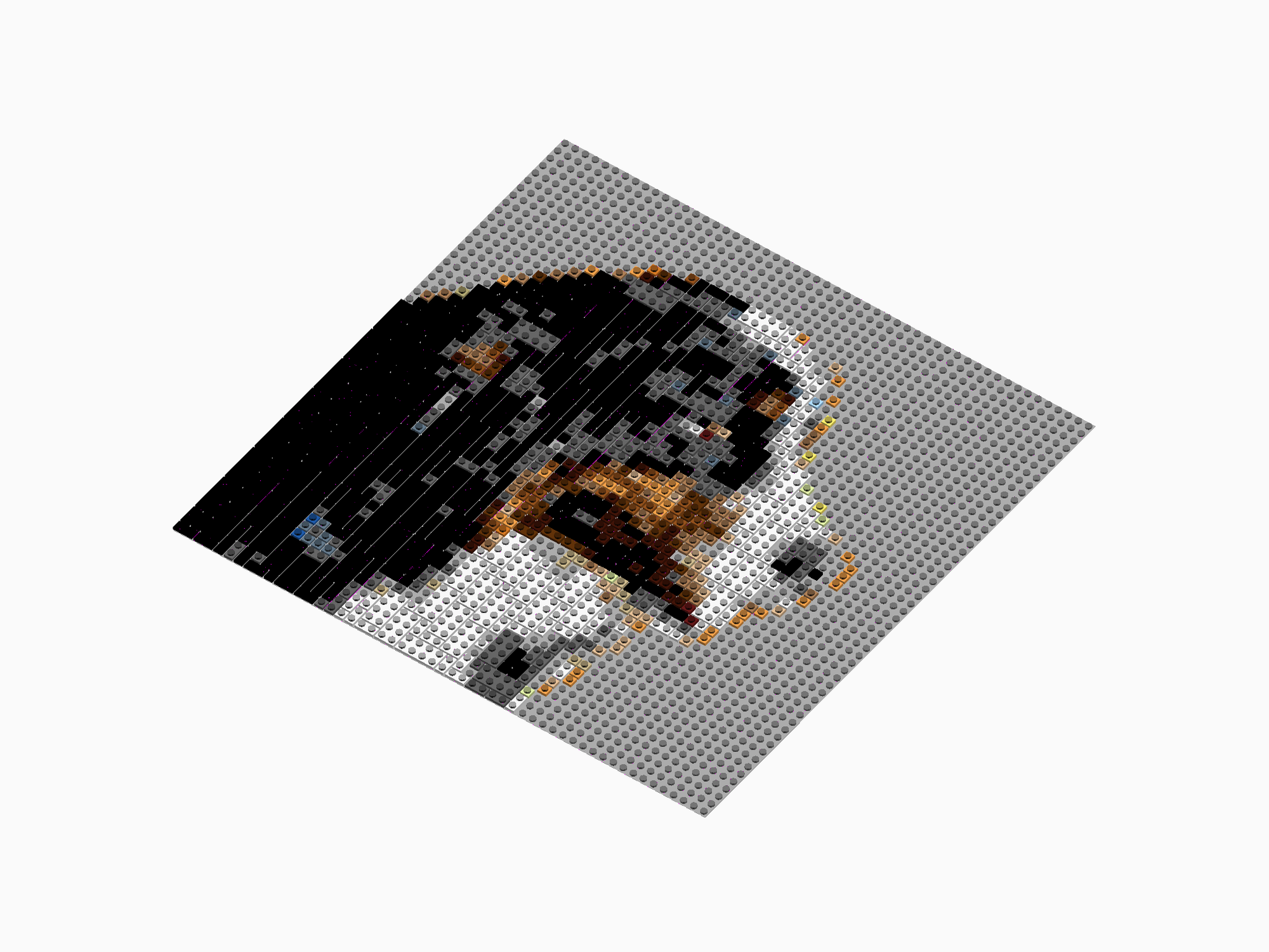 Custom Brick Mosaic