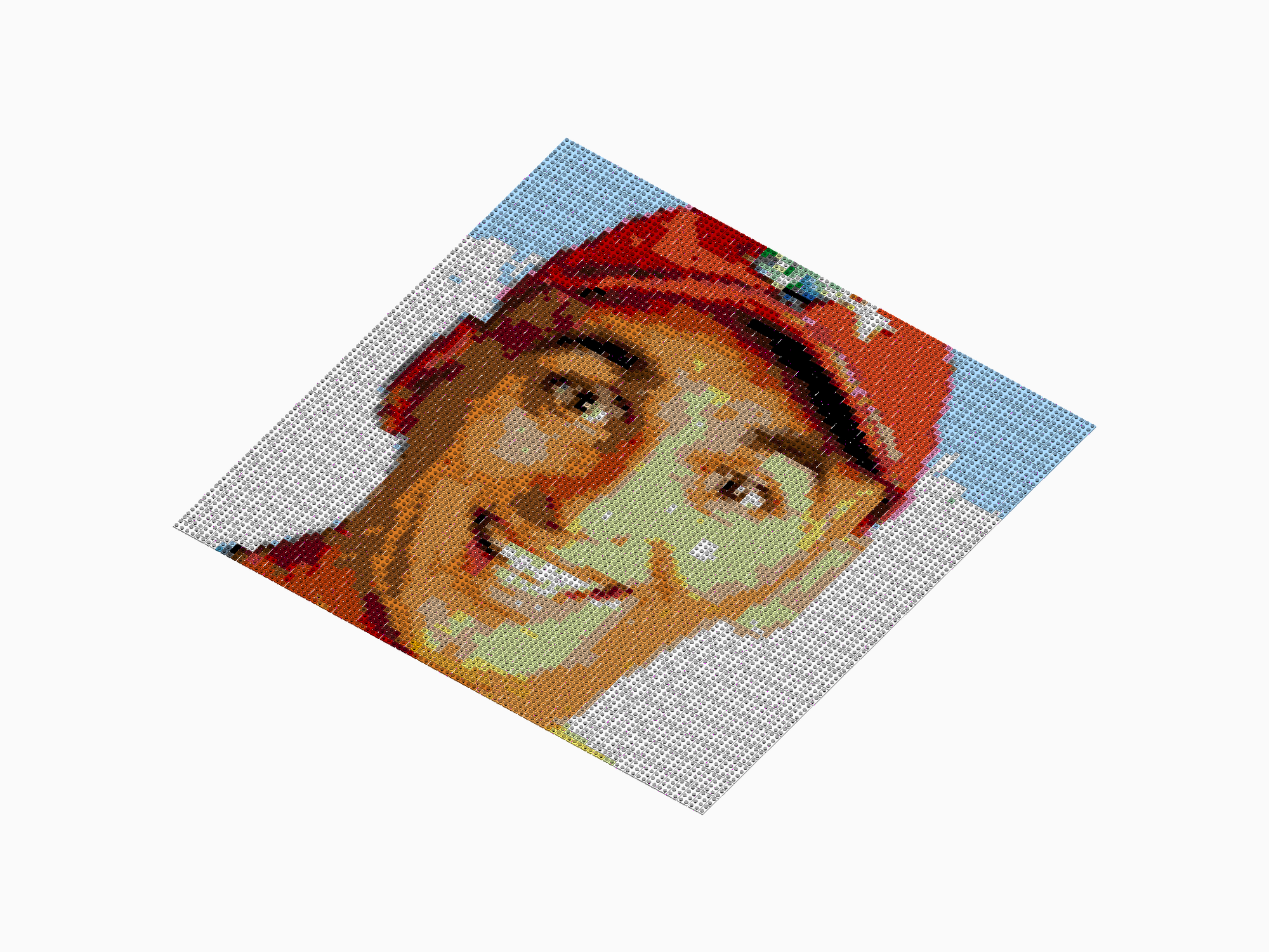 Custom Brick Mosaic