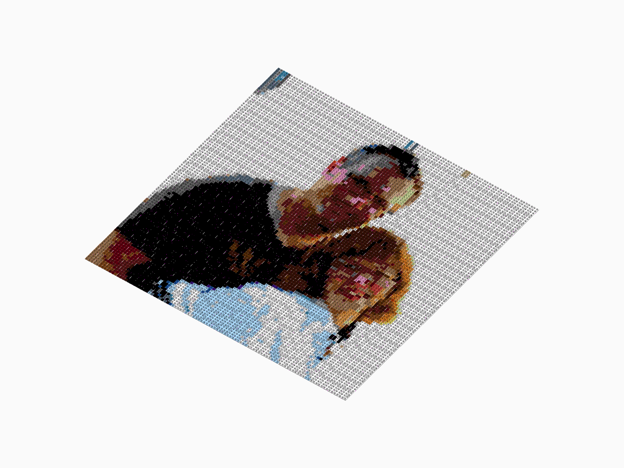 Custom Brick Mosaic