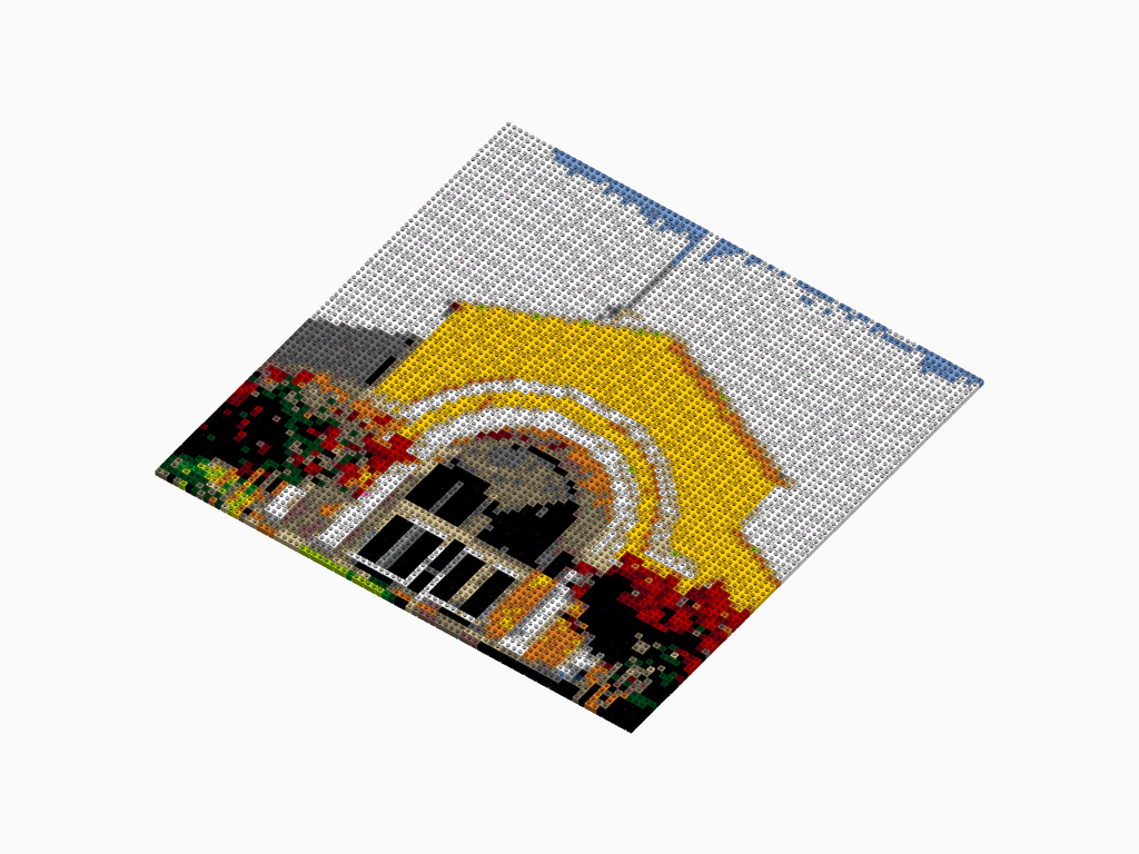 Custom Brick Mosaic