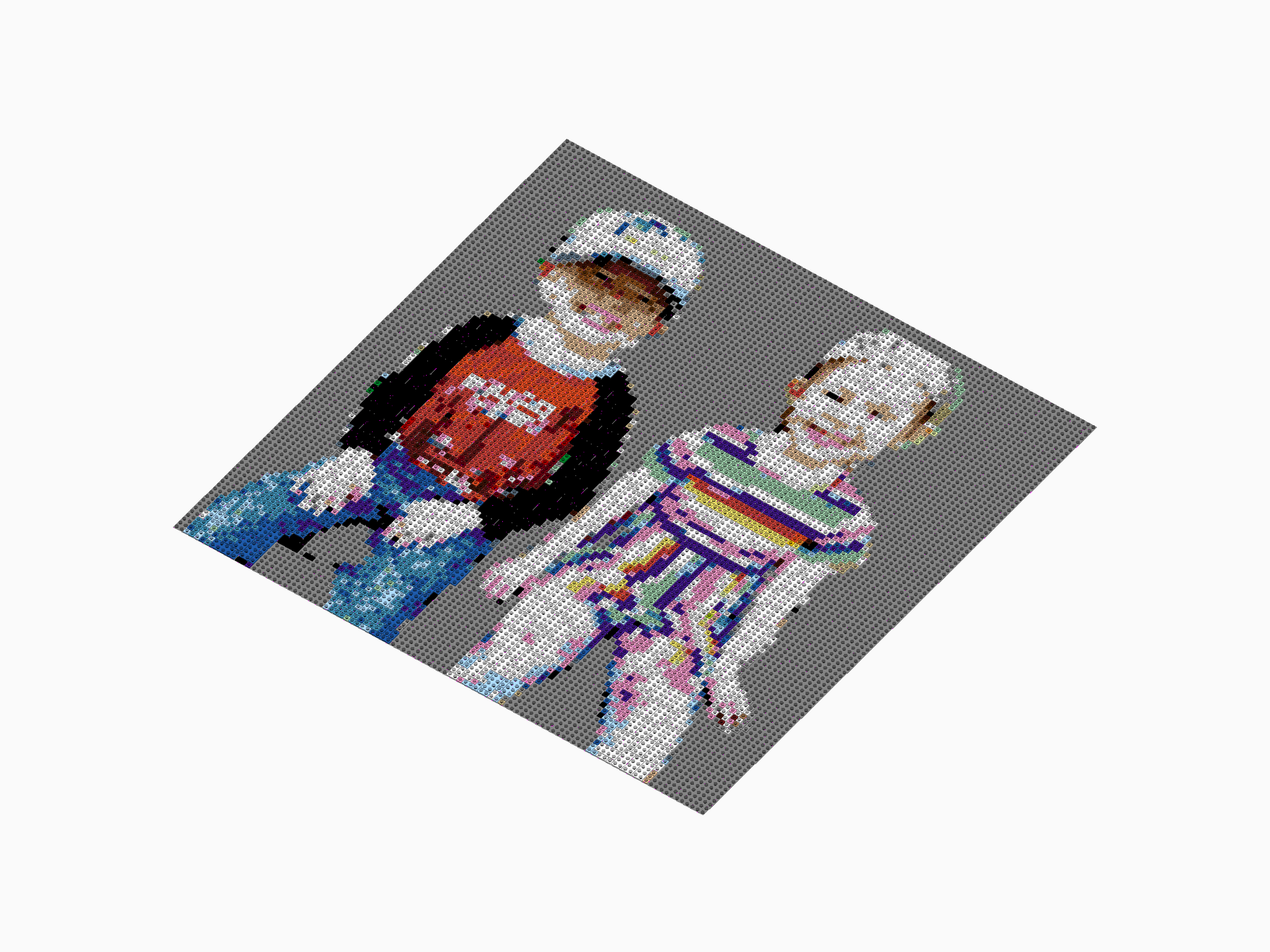 Custom Brick Mosaic