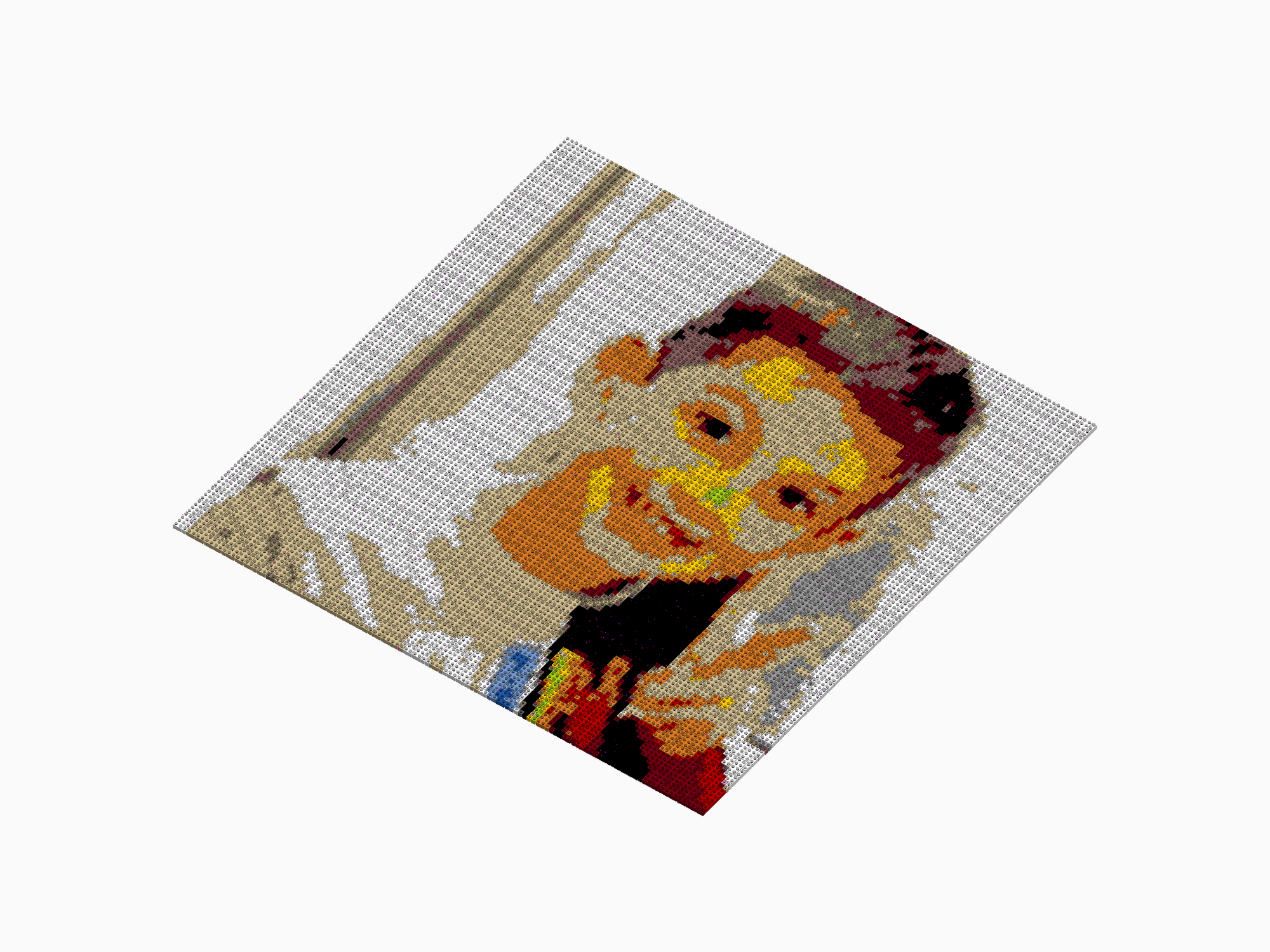 Custom Brick Mosaic