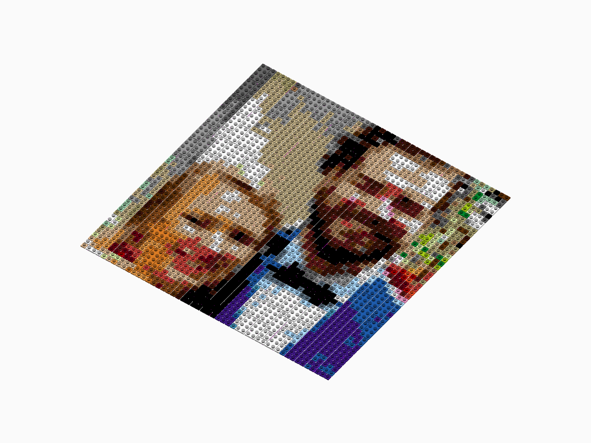 Custom Brick Mosaic