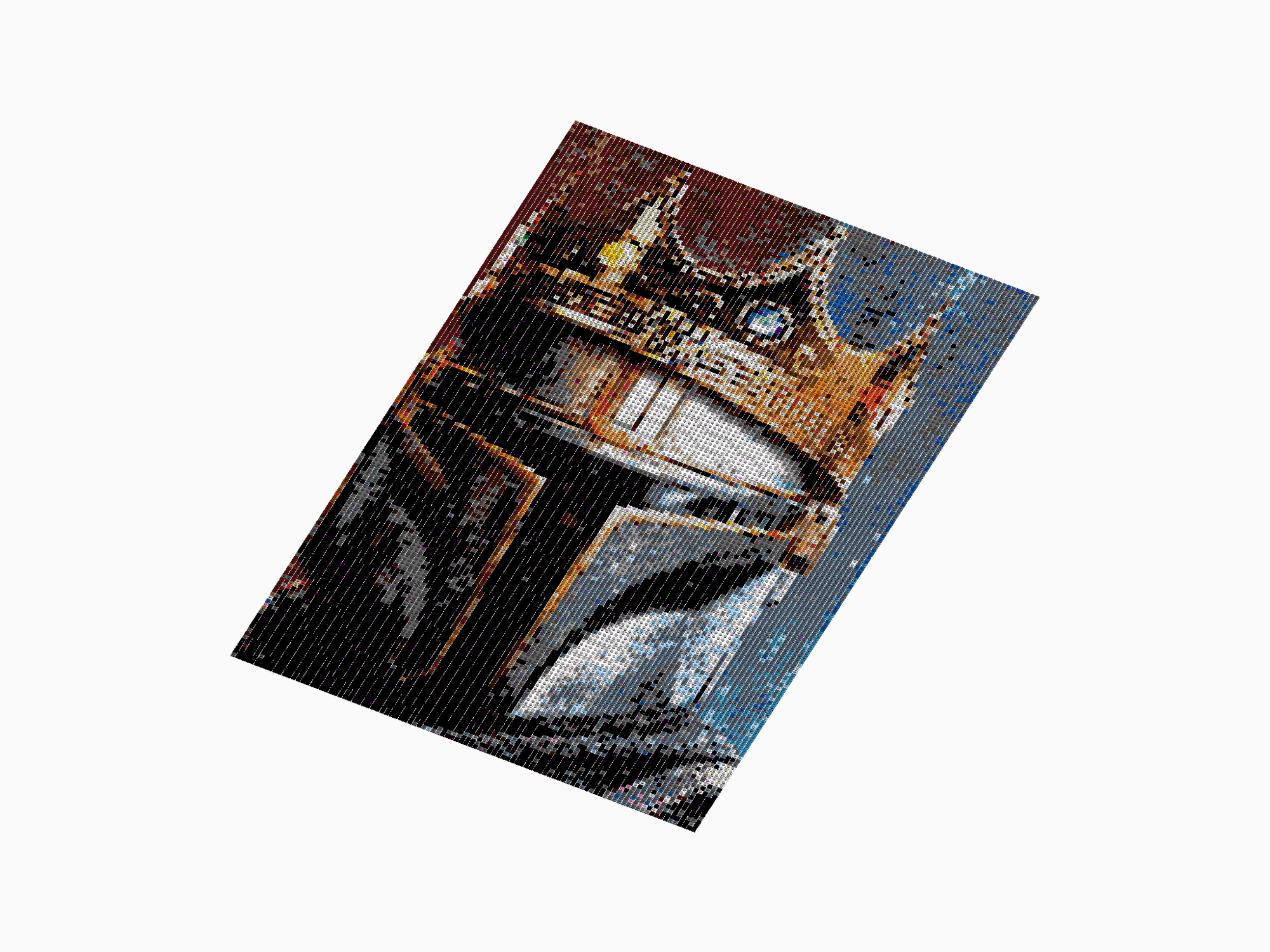 Custom Brick Mosaic