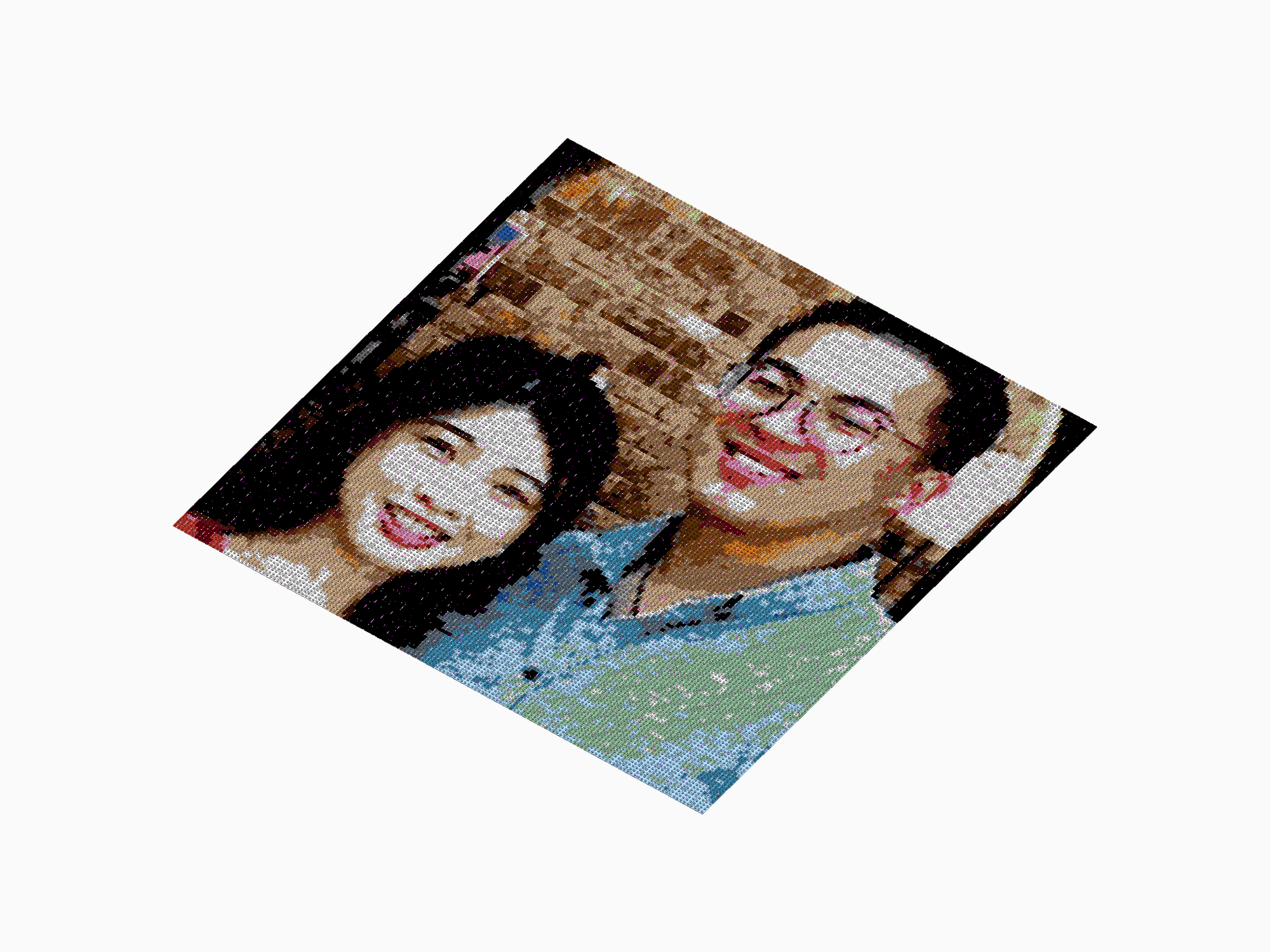 Custom Brick Mosaic