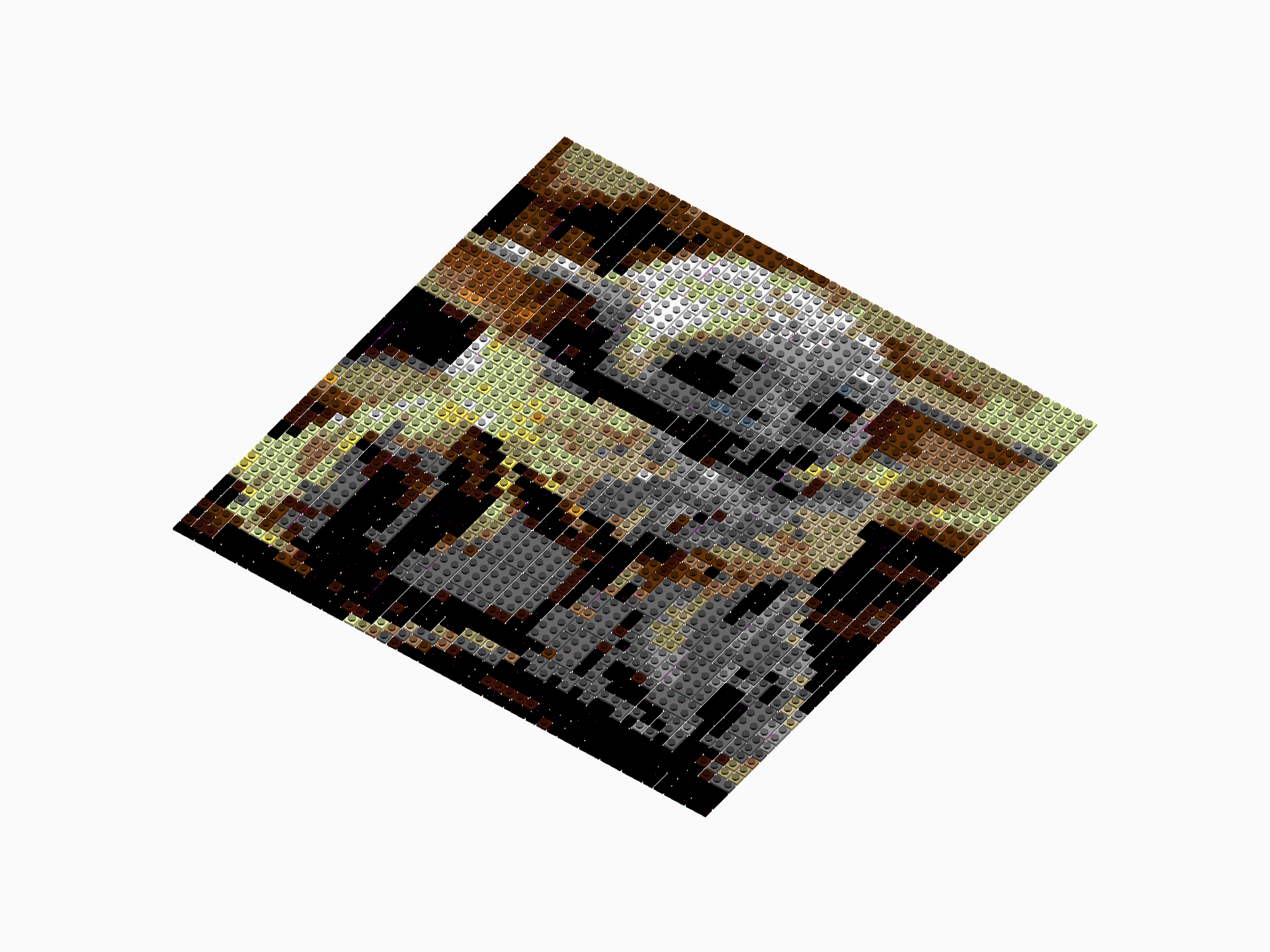 Custom Brick Mosaic